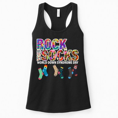 Rock Your Socks World Down Syndrome Day Womens Tank Top