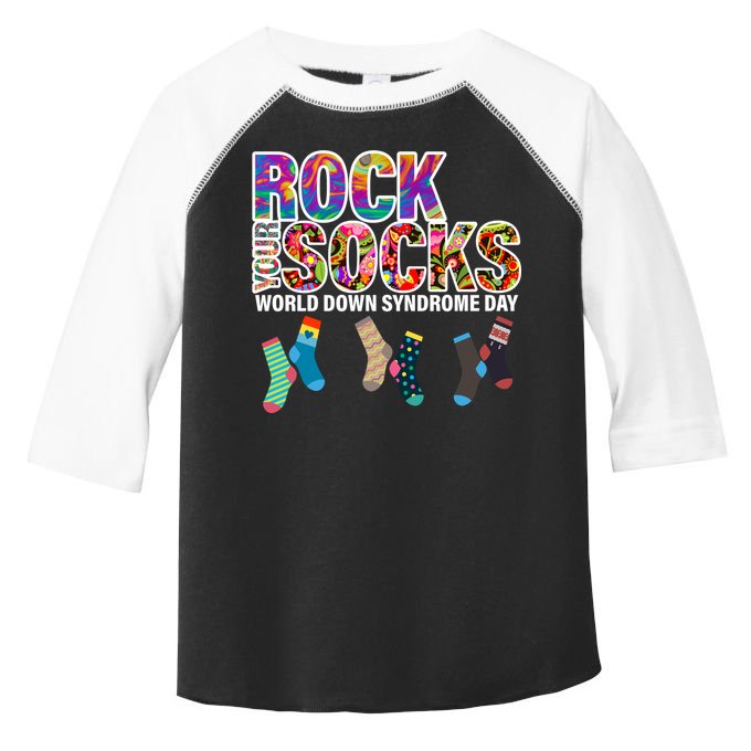 Rock Your Socks World Down Syndrome Day Toddler Fine Jersey T-Shirt