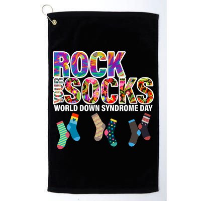 Rock Your Socks World Down Syndrome Day Golf Towel