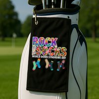 Rock Your Socks World Down Syndrome Day Golf Towel