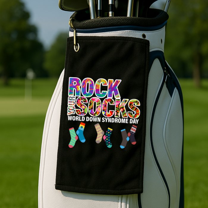 Rock Your Socks World Down Syndrome Day Golf Towel
