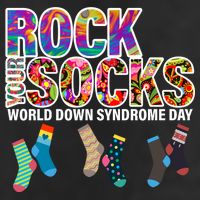 Rock Your Socks World Down Syndrome Day Golf Towel
