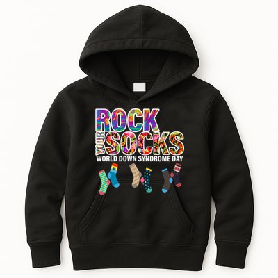 Rock Your Socks World Down Syndrome Day Kids Hoodie