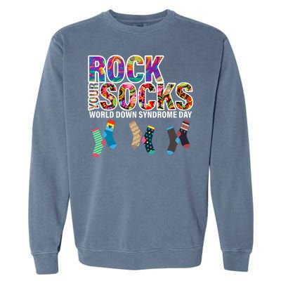 Rock Your Socks World Down Syndrome Day Garment-Dyed Sweatshirt