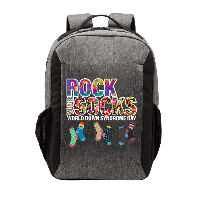 Rock Your Socks World Down Syndrome Day Vector Backpack