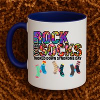 Rock Your Socks World Down Syndrome Day Mug