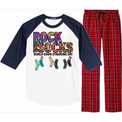 Rock Your Socks World Down Syndrome Day Raglan Sleeve Pajama Set