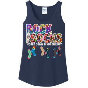 Rock Your Socks World Down Syndrome Day Ladies Essential Tank