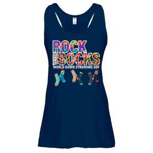 Rock Your Socks World Down Syndrome Day Ladies Essential Flowy Tank