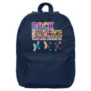 Rock Your Socks World Down Syndrome Day 16 in Basic Backpack