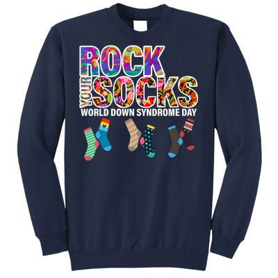 Rock Your Socks World Down Syndrome Day Tall Sweatshirt