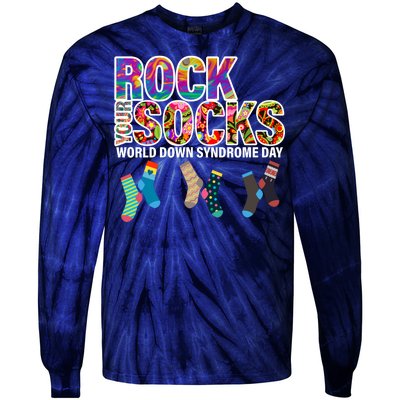 Rock Your Socks World Down Syndrome Day Tie-Dye Long Sleeve Shirt