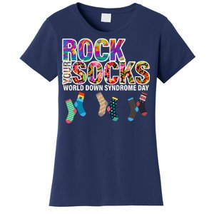 Rock Your Socks World Down Syndrome Day Women's T-Shirt