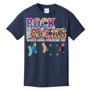 Rock Your Socks World Down Syndrome Day Kids T-Shirt