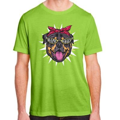 Rockabilly Rottweiler Dog Adult ChromaSoft Performance T-Shirt