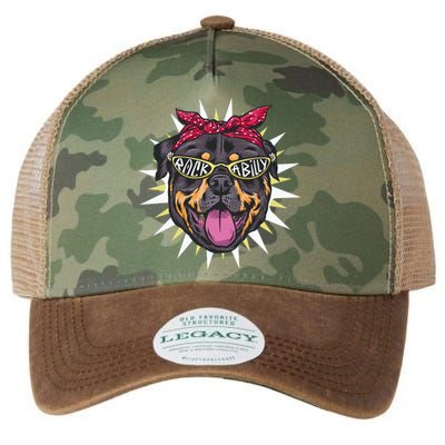 Rockabilly Rottweiler Dog Legacy Tie Dye Trucker Hat