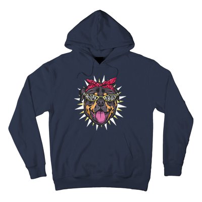 Rockabilly Rottweiler Dog Hoodie