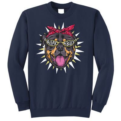 Rockabilly Rottweiler Dog Sweatshirt