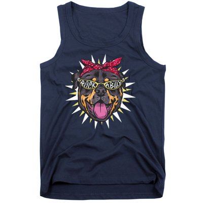 Rockabilly Rottweiler Dog Tank Top