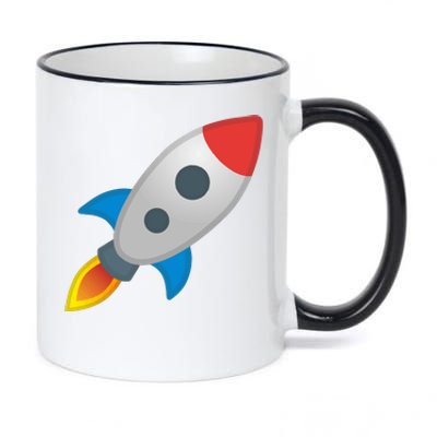 Rocket 11oz Black Color Changing Mug