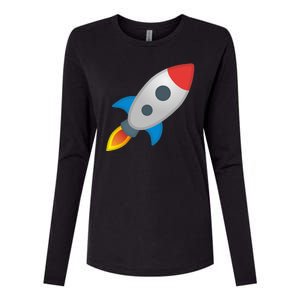 Rocket Womens Cotton Relaxed Long Sleeve T-Shirt