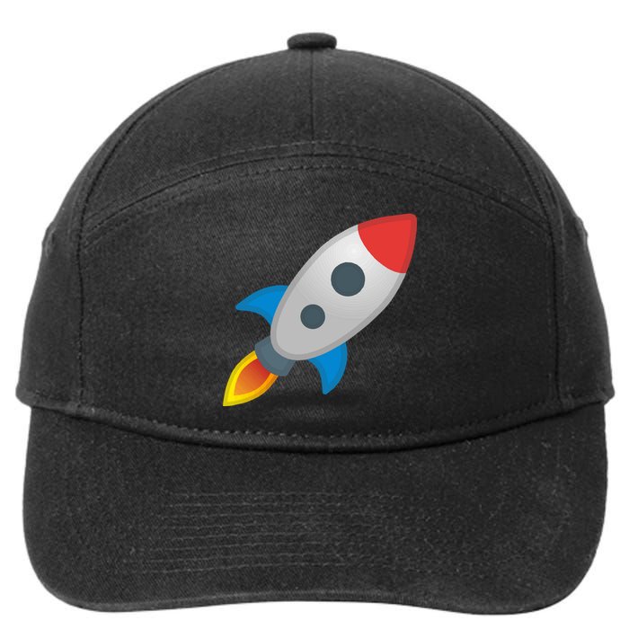 Rocket 7-Panel Snapback Hat