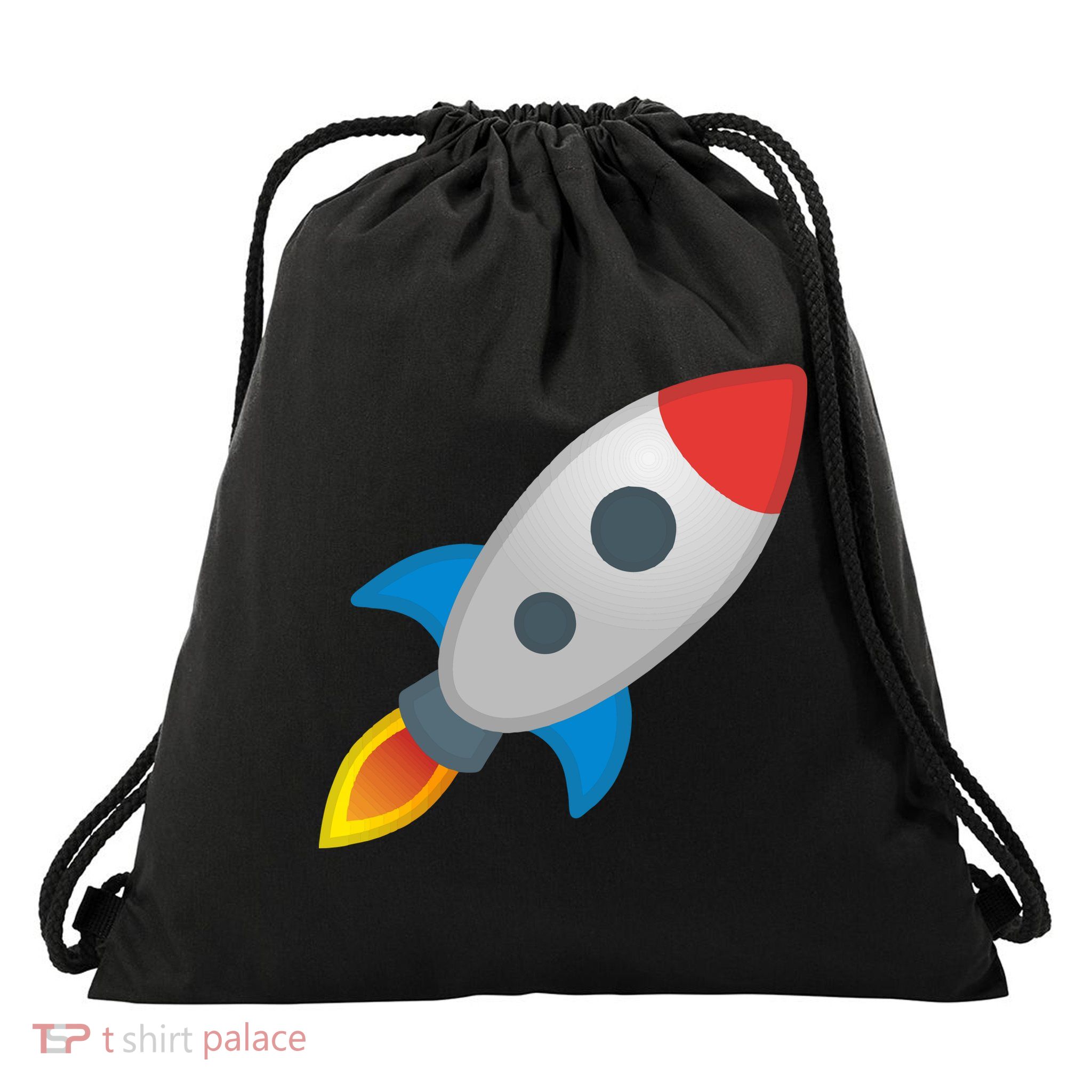 Rocket Drawstring Bag