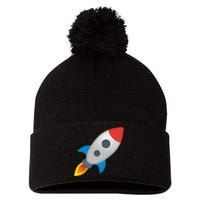 Rocket Pom Pom 12in Knit Beanie