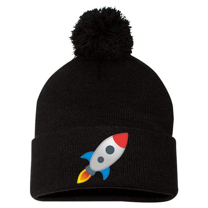 Rocket Pom Pom 12in Knit Beanie