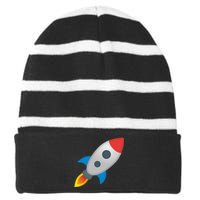 Rocket Striped Beanie with Solid Band