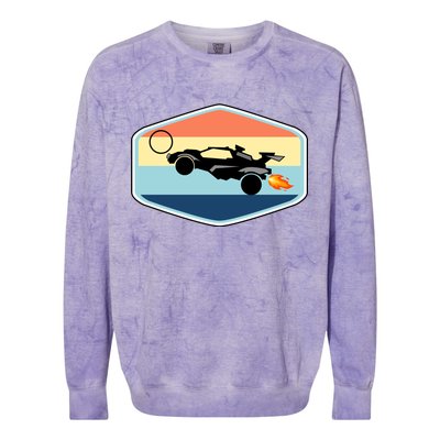 Rocket Socceer Car Badge Colorblast Crewneck Sweatshirt