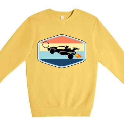 Rocket Socceer Car Badge Premium Crewneck Sweatshirt