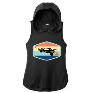 Rocket Socceer Car Badge Ladies PosiCharge Tri-Blend Wicking Draft Hoodie Tank