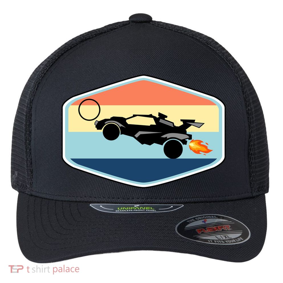 Rocket Socceer Car Badge Flexfit Unipanel Trucker Cap