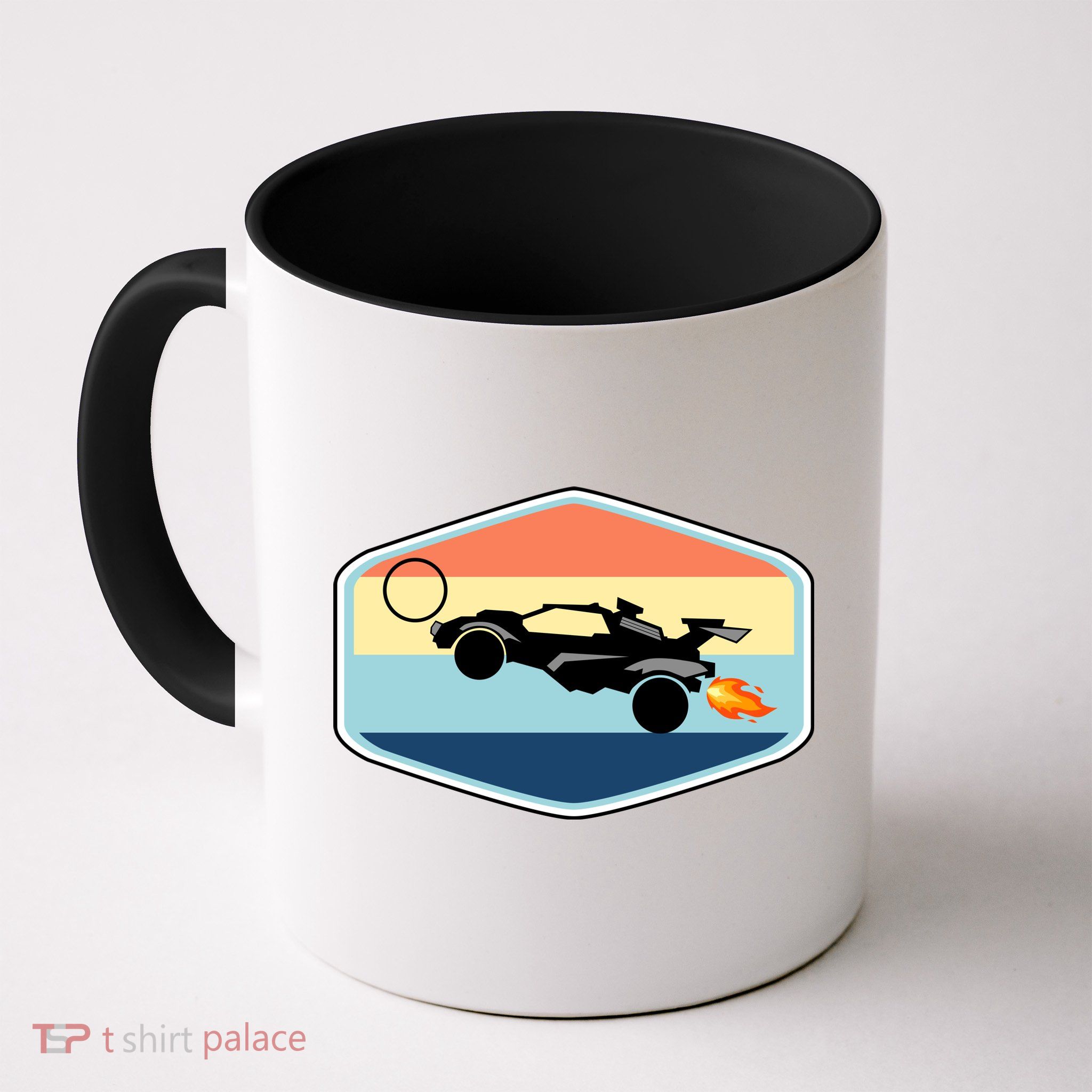 Rocket Socceer Car Badge Mug