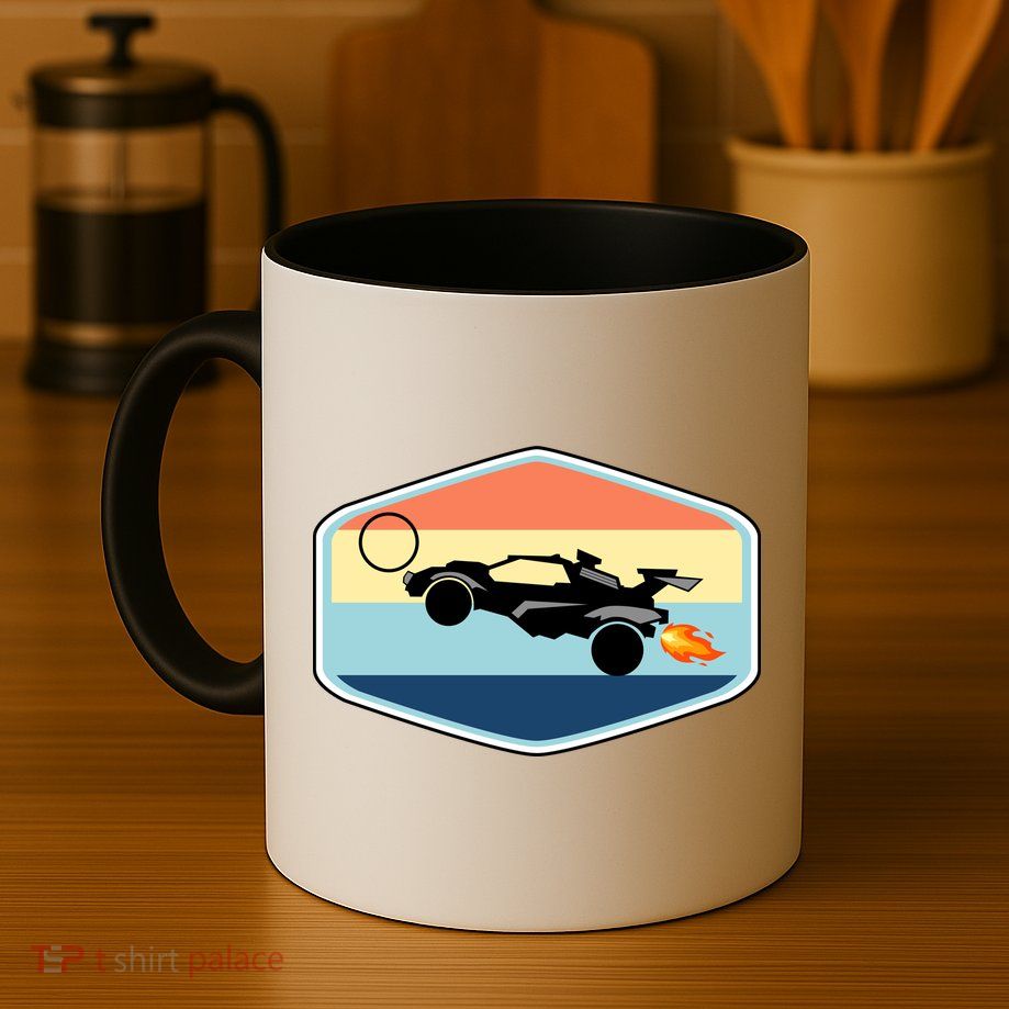 Rocket Socceer Car Badge Mug