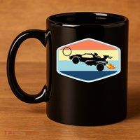 Rocket Socceer Car Badge 11oz C Handle Ceramic Mug