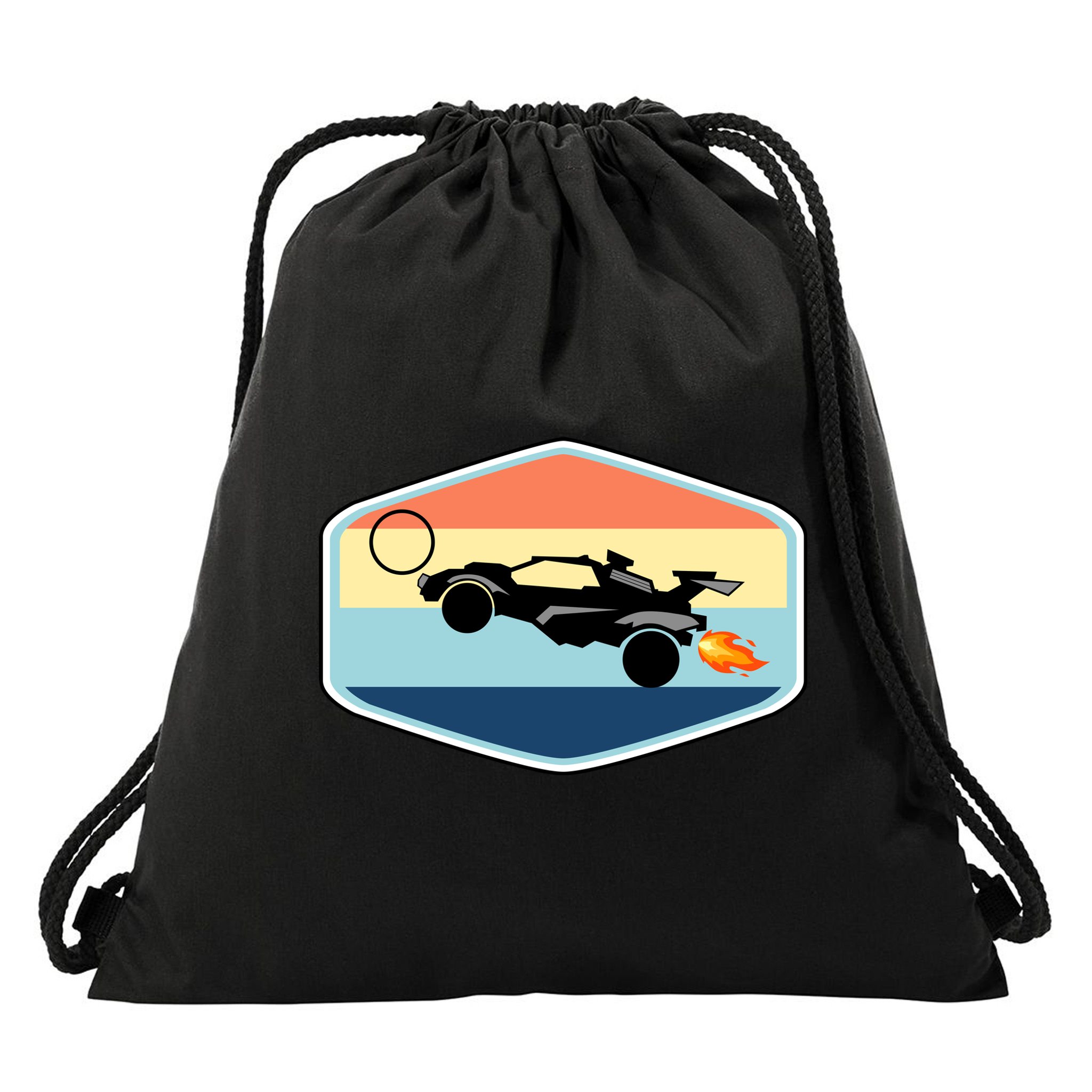 Rocket Socceer Car Badge Drawstring Bag