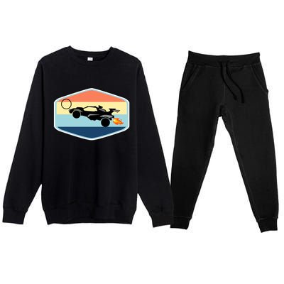 Rocket Socceer Car Badge Premium Crewneck Sweatsuit Set