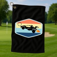 Rocket Socceer Car Badge Golf Towel