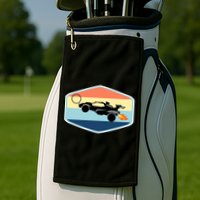 Rocket Socceer Car Badge Golf Towel