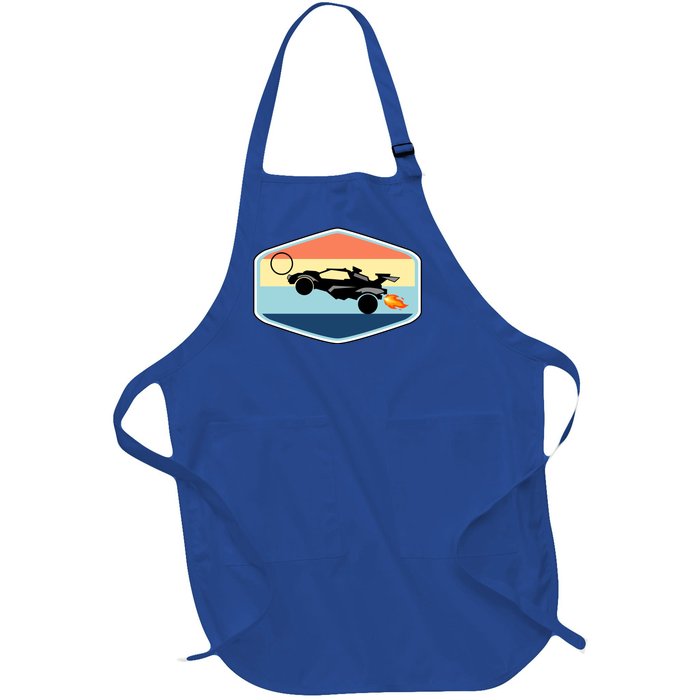 Rocket Socceer Car Badge Full-Length Apron With Pockets