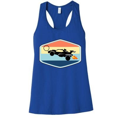 Rocket Socceer Car Badge Women's Racerback Tank