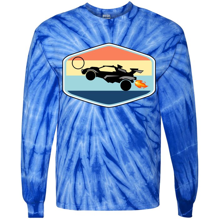 Rocket Socceer Car Badge Tie-Dye Long Sleeve Shirt