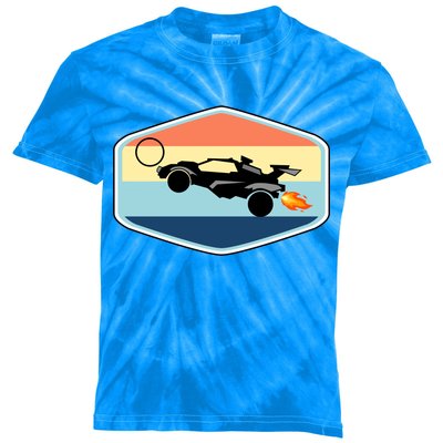 Rocket Socceer Car Badge Kids Tie-Dye T-Shirt