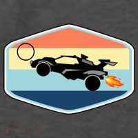 Rocket Socceer Car Badge Vector Backpack