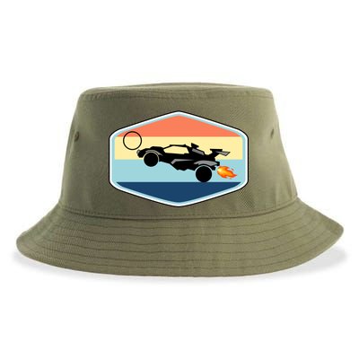 Rocket Socceer Car Badge Sustainable Bucket Hat