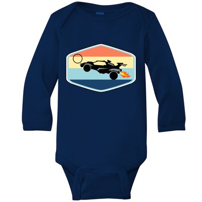 Rocket Socceer Car Badge Baby Long Sleeve Bodysuit