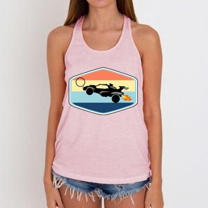 Rocket Socceer Car Badge Women's Knotted Racerback Tank