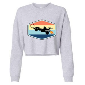 Rocket Socceer Car Badge Cropped Pullover Crew